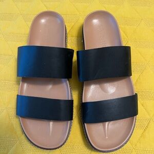 Madewell womens size 9 black strap sandals